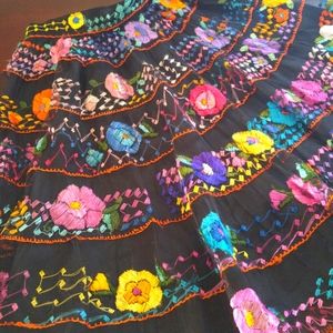 Vintage Spanish Embroidered Skirt